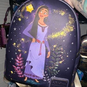 Loungefly Purple Backpack with Enchanting Character Design